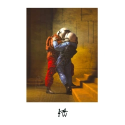 Affiche originale "ADOPTE un MEC, Astronautes", Cosmic Love