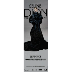 Affiche originale Céline DION, ARENA 2026 (visuel Robe noire)