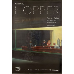 Affiche originale de l'exposition Edward Hopper au Grand Palais en 2012