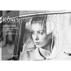 Affiche originale avec Catherine Deneuve pour l'exposition ICÔNES de la Galerie Joseph (Manon 70)