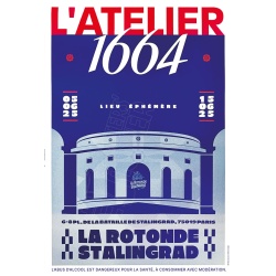 Affiche originale 1664, L’Atelier de retour à Paris pour les Brasseries Kronenbourg