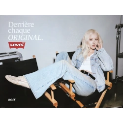 Affiche originale LEVI'S avec Rosé, "Derrière chaque ORIGINAL"