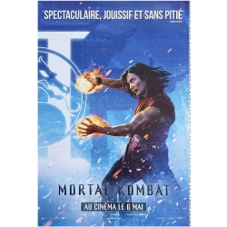Mortal Kombat II, affiche originale du film version droite bleue