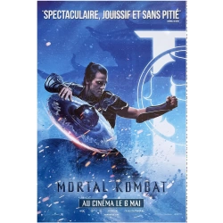 Mortal Kombat II, affiche originale du film version droite bleue