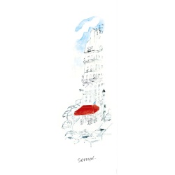 Jean-Jacques Sempé "Terrasse Store Rouge" Paris 2019