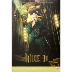 Affiche originale du film WICKED partie 1 avec Jeff Goldblum, "Le Magicien d’Oz"