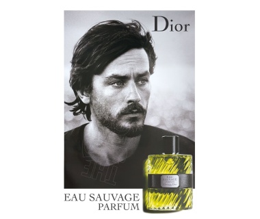 Affiche originale Eau Sauvage Parfum pour DIOR, "Alain Delon"