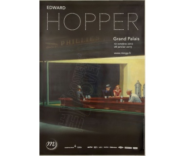 Affiche originale de l'exposition Edward Hopper au Grand Palais en 2012