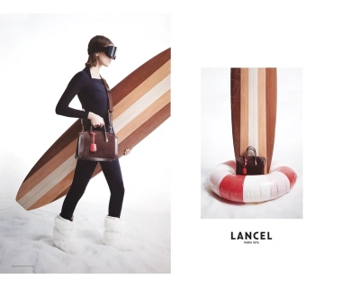 Affiche originale Lancel pour l'iconique sac "Swann"