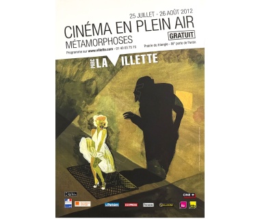 Affiche originale Métamorphoses pour le Parc de la Villette - Visuel Marilyn
