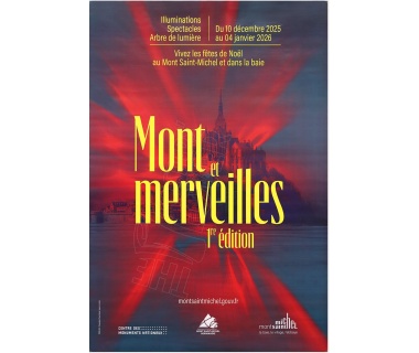 Affiche originale de la 1re édition des illuminations du Mont Saint-Michel, spectacle "Arbre et Lumière"