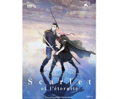 Scarlet et l'éternité, affiche originale du film d'animation japonais réalisé par Mamoru Hosoda