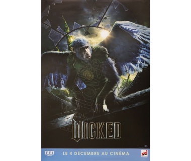 Affiche originale du film WICKED partie 1 avec Chistery Nikko, "Singe"