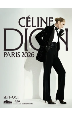 Céline DION, ARENA 2026 (Tailleur noir)