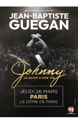 Affiche originale Hommage à Johnny Hallyday par Jean-Baptiste Guegan