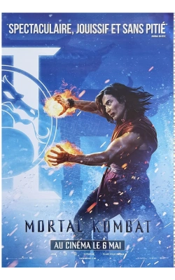 Mortal Kombat II, affiche originale du film version droite bleue