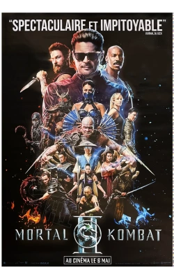 Mortal Kombat II, affiche originale du film version générique