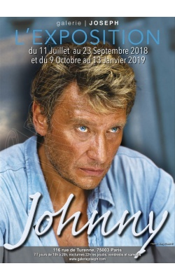 L'Exposition Johnny Halliday à la Galerie Joseph. (Portrait)