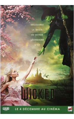 Affiche originale du film WICKED partie 1 avec Ariana Grande et Cynthia Erivo